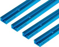 POWERTEC 71373 48 Inch Double-Cut Profile Universal T-Track with Predrilled Mounting Holes, 4 Pc