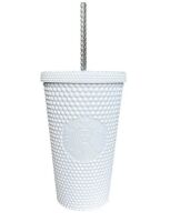 Case of (4) Starbucks White Studded Siren Logo Grande Tumbler 16oz