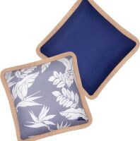 Tommy Bahama 18" x 18" Indoor/Outdoor Pillows, Reversible, Pack of 2, Navy