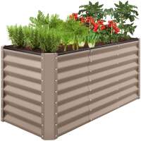 4x2x2FT Outdoor Steel Garden Bed for Vegetables, Flowers & Herbs