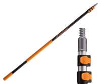 4-12 ft Telescoping Extension Pole with Universal Metal Tip