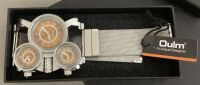 Oulm Military Watches with Three Movt Design and Stainless Steel Band