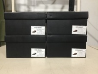 Lot of (4) Golaiman Men's Leather Oxford Dress Shoes, 10.5