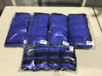 Lot of (5) JBM Adjustable Ankle Weights, 2.2&nbsp;lbs