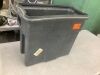 Toter 16 Gal. Slimline Rectangular Trash Can Dark Gray Granite Lidless