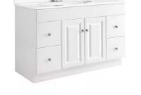 Design House Wyndham 48 in. 2-Door 4-Drawer Bath Vanity Cabinet Only in Semi-Gloss White
