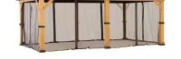 Sunjoy Replacement Gazebo Mosquito Netting Waterproof 6-Panel Screen Walls for 12 x 20 ft Gazebo