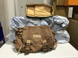 Lot of (5) CADeN Canvas Camera Bag with Tripod Holder