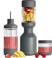 Beast Mega 1200 Plus Countertop Blender, XL Vessel, Charcoal, 1200W