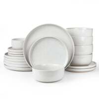 Famiware Milkyway 18-Piece Stoneware Dinnerware Set, Service for 6
