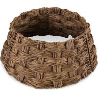 Basket Woven Hyacinth Christmas Holiday Tree Collar - 24in