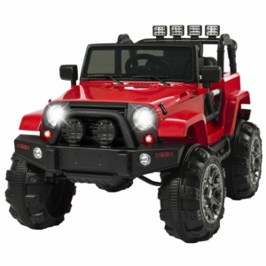 12V Kids Ride-On Truck Car Toy w/ 3 Speeds, LED, Remote, Bluetooth 