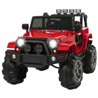 12V Kids Ride-On Truck Car Toy w/ 3 Speeds, LED, Remote, Bluetooth&nbsp;