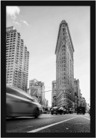 Americanflat 24 x 36 Inch Black Poster Frame | Polished Plexiglass. Hanging Hardware Included. Appears New