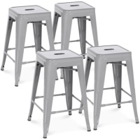 24in Set of 4 Stackable Backless Counter Height Stools&nbsp;