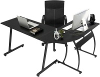 GreenForest L Shaped Corner Computer Desk. Appears New