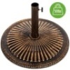 50lb Round Heavy-Duty Cast Iron Rustic Patio Umbrella Base Stand&nbsp;