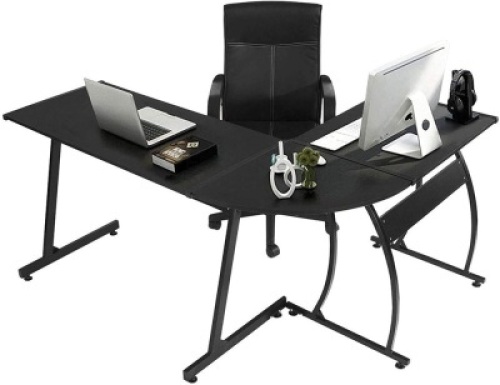 GreenForest L Shaped Corner Computer Desk. Appears New