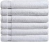 Haven Cotton 100% Premium Cotton Bath Towel Set - Pack of 6, 27 x 54 Inches, 600 GSM, White. Appear New