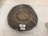 IHF Home Decor&nbsp;Jute Braided Chair Cover, Appears New, Sold as is