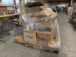 Pallet of Salvage Items. Will Contain Broken and Incomplete Pieces