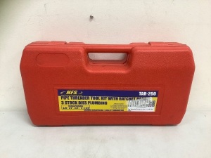 Pipe Threader Tool Kit, E-Commerce Return, Sold as is