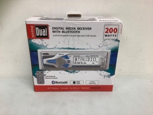 Marine Dual Digital Media Receiver, E-Commerce Return, Sold as is