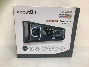 aboutBit Car Stereo, E-Commerce Return, Sold as is