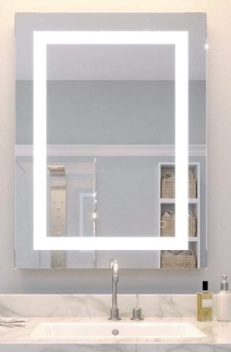 Belgravia Chelsea&nbsp;Bathroom Vanity Mirror with Lights, Dimmable, Anti Fog, 24" x 36" - Appears New&nbsp;