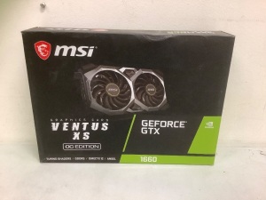 MSI NVIDIA GeForce GTX 1660 Graphics Card, E-Commerce Return, Sold as is