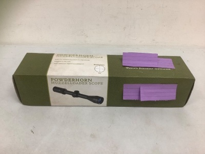 Powderhorn Muzzelloader Scope, E-Commerce Return, Sold as is