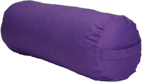 Mind Reader Meditation Yoga Pillow,&nbsp;Purple Cylinder - Appears New&nbsp;
