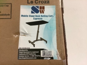 Mobile Stand Desk Rolling Cart, Appears New