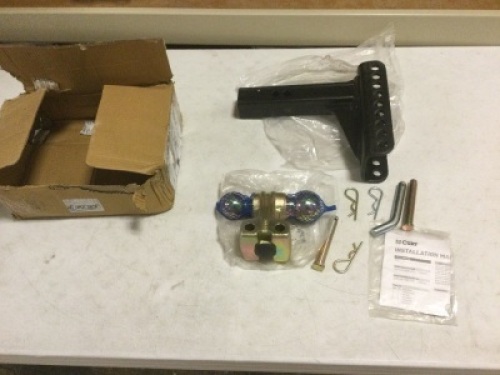 CURT 45900 Adjustable Trailer Hitch Ball Mount, 2-Inch Receiver, 6-Inch Drop, 2 and 2-5/16-Inch Balls, 14,000 lbs