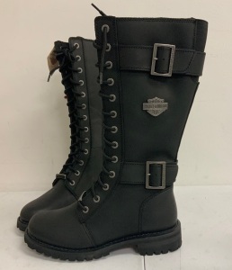 Harley-Davidson Women's Size 9 Belhaven Knee-Hi Leather Boots, Appears New, Sold as is