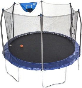 Skywalker Trampolines 12-Foot Jump N’ Dunk Trampoline with Enclosure Net. Appears New