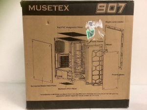 Musetex PC Tower Case, Appears New, Sold as is
