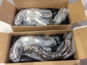 Lot of (2) Exhaust Parts, Unknown Fitment