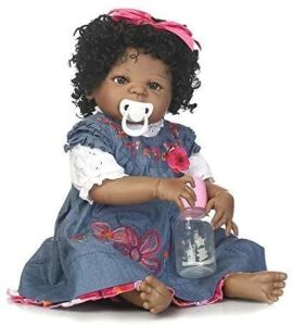 NPK SCDOLL 22" Reborn Baby Doll, Full Silicone Body