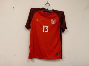 USA Soccer Jersey Set Morgan 13, Size 28, E-Commerce Return, Sold as is