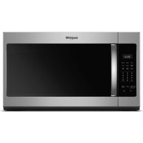 Whirlpool 1.7-cu ft Over-the-Range Microwave with Electronic Touch Controls - Fingerprint Resistant Stainless Steel. Appears New