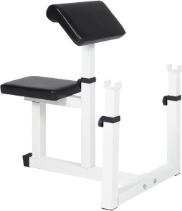 Adjustable Preacher Arm Curl Bench Home Gym 