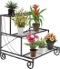 Lot of (2) 3 Tier Metal Plant Stand Shelf&nbsp;