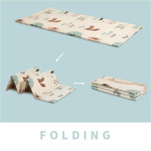 Folding Extra Large Thick Foam Reversible Waterproof Portable Playmat 