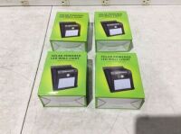 Lot of (4) Solar Powered LED Wall Lights&nbsp;