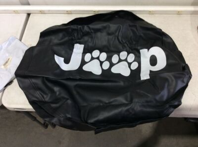 JEEP Spare Wheel Cover with Paw Prints 