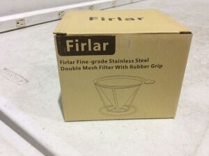 Lot of (17) Firlar Fine-grade Stainless Steel Double Mesh Pour Over Coffee Filters with Rubber Grip 