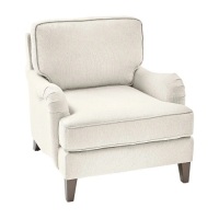 Pier1 Performance English Arm Chair in Ivory. NEW