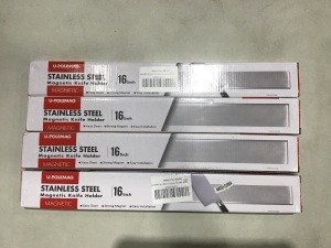 Lot of (4) 16" Magnetic Knife Strips