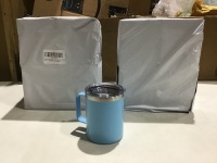 Lot of (16)&nbsp;Stainless Steel Coffee Mugs with Lid